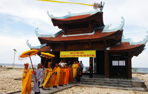 Pagodas on Spratly Islands